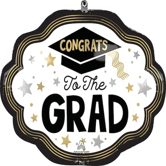 24" Wave Success Congrats Grad Foil Balloon